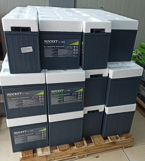 Đại lý Rocket-battery phân phối Ắc quy Rocket L-105 6V225Ah và L-875 8V170Ah cho xe Golf điện, xe ô tô điện 4 bánh tại Vinhome Smart City